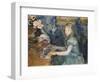 Lucie Leon at the Piano, C.1892-Berthe Morisot-Framed Giclee Print