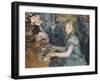 Lucie Leon at the Piano, circa 1892-Berthe Morisot-Framed Giclee Print