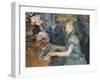 Lucie Leon at the Piano, circa 1892-Berthe Morisot-Framed Giclee Print