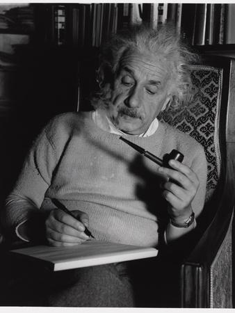 Albert Einstein at Princeton, 1940' Photographic Print - Lucien Aigner |  AllPosters.com