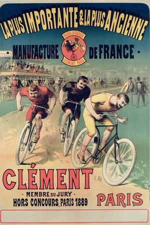 Poster Advertising the Cycles 'Clement', 1891