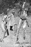 Cricket Bowling an Off-Break-Lucien Davis-Art Print