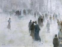 A Walk in the Snow-Lucien Frank-Giclee Print