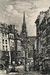 Rue Galande, 1915-Lucien Gautier-Framed Giclee Print