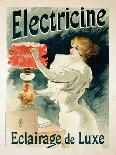 Reproduction of a Poster Advertising 'Electricine' Luxury Lighting, 1893 (Colour Litho) (See 130211-Lucien Lefevre-Giclee Print