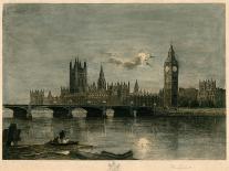 Westminster at Night-Lucien Marcelin Gautier-Laminated Giclee Print