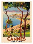 Cannes - Côte d'Azur, France - French Riviera-Lucien Peri-Laminated Art Print