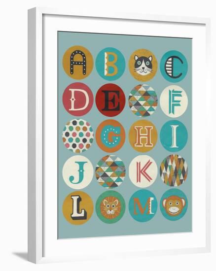 Lucien's Alphabet I-Chariklia Zarris-Framed Art Print