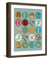 Lucien's Alphabet I-Chariklia Zarris-Framed Art Print