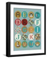 Lucien's Alphabet I-Chariklia Zarris-Framed Art Print