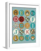 Lucien's Alphabet I-Chariklia Zarris-Framed Art Print