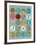 Lucien's Alphabet I-Chariklia Zarris-Framed Art Print