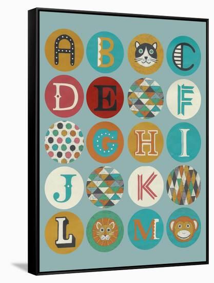 Lucien's Alphabet I-Chariklia Zarris-Framed Stretched Canvas