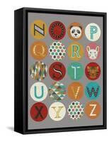 Lucien's Alphabet II-Chariklia Zarris-Framed Stretched Canvas