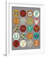 Lucien's Alphabet II-Chariklia Zarris-Framed Art Print