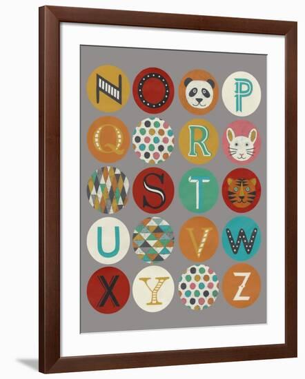 Lucien's Alphabet II-Chariklia Zarris-Framed Art Print