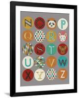 Lucien's Alphabet II-Chariklia Zarris-Framed Art Print