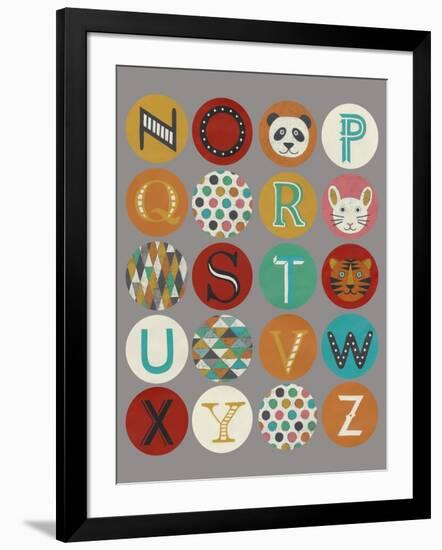 Lucien's Alphabet II-Chariklia Zarris-Framed Art Print