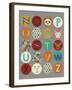 Lucien's Alphabet II-Chariklia Zarris-Framed Art Print