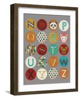 Lucien's Alphabet II-Chariklia Zarris-Framed Art Print