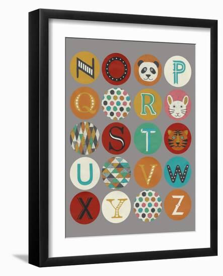 Lucien's Alphabet II-Chariklia Zarris-Framed Art Print