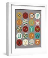 Lucien's Alphabet II-Chariklia Zarris-Framed Art Print