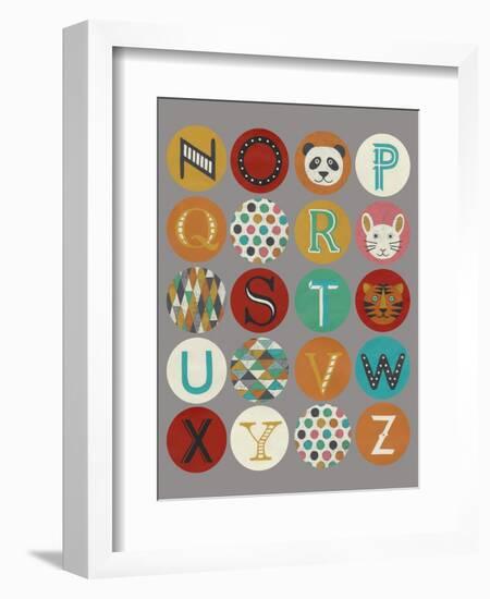 Lucien's Alphabet II-Chariklia Zarris-Framed Art Print