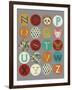 Lucien's Alphabet II-Chariklia Zarris-Framed Art Print