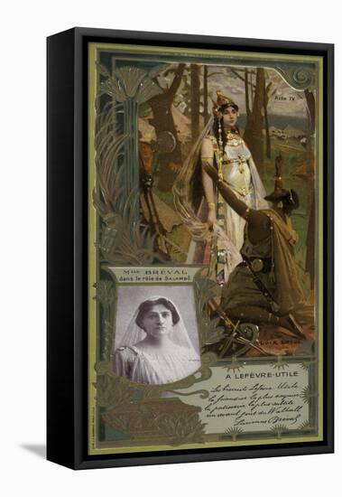 Lucienne Breval, Swiss Opera Singer-null-Framed Stretched Canvas