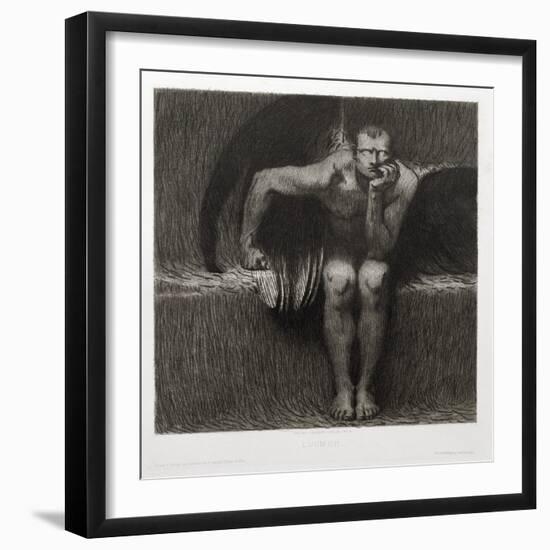 Lucifer, 1892-Franz von Stuck-Framed Premium Giclee Print