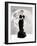 Lucille Ball Models a Lovely Black Gown, Publicity Still, 1940's-null-Framed Photo