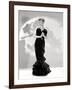 Lucille Ball Models a Lovely Black Gown, Publicity Still, 1940's-null-Framed Photo