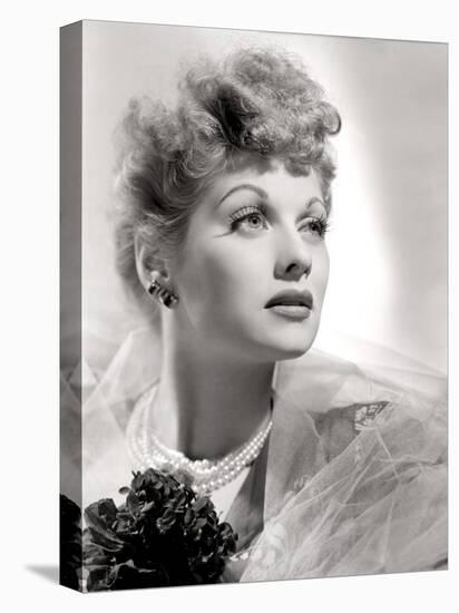 Lucille Ball Portrait with Gauze, 1940's-null-Stretched Canvas