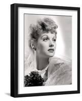 Lucille Ball Portrait with Gauze, 1940's-null-Framed Photo