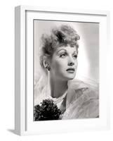 Lucille Ball Portrait with Gauze, 1940's-null-Framed Photo