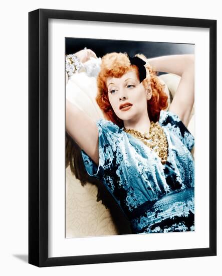 Lucille Ball, RKO publicity shot, ca. 1940-null-Framed Photo