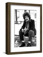 Lucio Battisti Sitting Outdoors-null-Framed Photographic Print