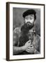 Lucio Dalla Grimacing at a Dog-null-Framed Giclee Print