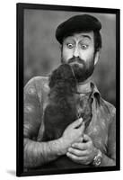 Lucio Dalla Grimacing at a Dog-null-Framed Giclee Print