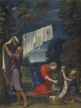 The Holy Family Washing Clothes-Lucio Massari-Laminated Giclee Print