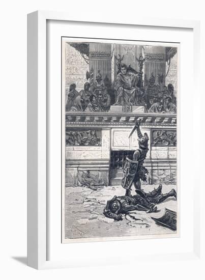 Lucius Domitius Ahenobarbus Later Nero Claudius Caesar Drusus Germanicus Depicted at the Games-P. Pirat-Framed Art Print