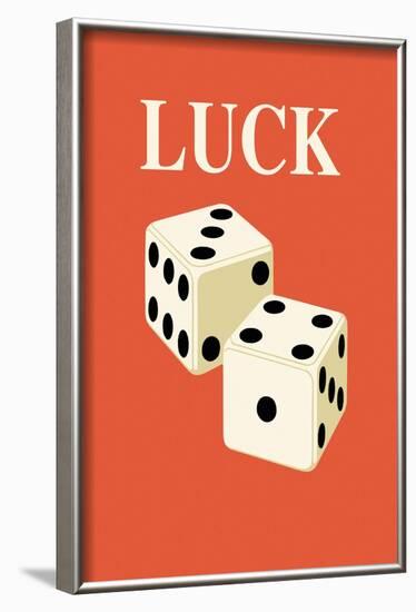 Luck: Dice-null-Framed Art Print