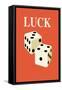 Luck: Dice-null-Framed Stretched Canvas