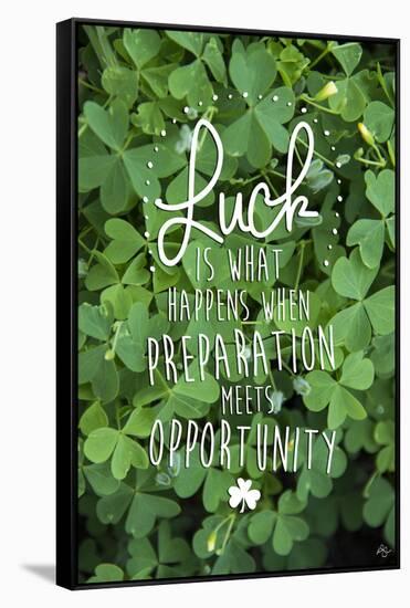 Luck is-Kimberly Glover-Framed Stretched Canvas