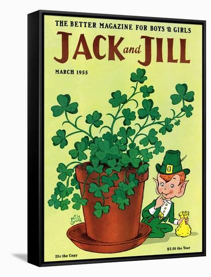 Luck of the Irish - Jack and Jill, March 1955-Milt Groth-Framed Stretched Canvas