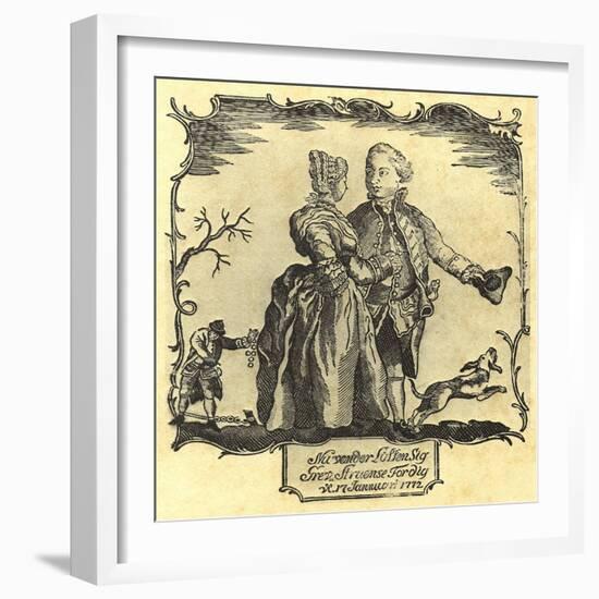 Luck Turns for You, Count Struensee! (Popular Prin)-null-Framed Giclee Print