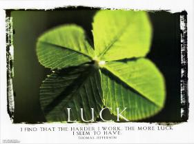 Luck-null-Lamina Framed Art Print