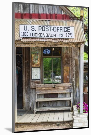 Luckenbach, Texas, USA. Small town post office in Luckenbach, Texas.-Emily Wilson-Mounted Photographic Print