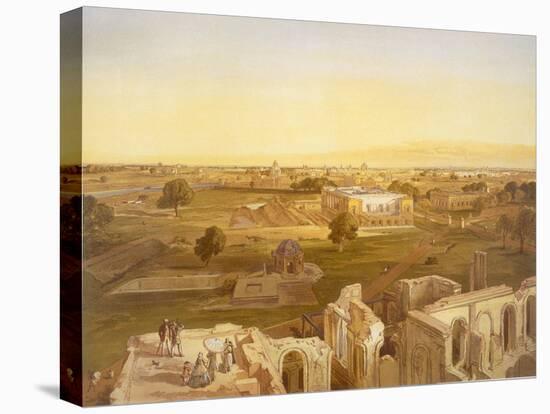 Lucknow, from 'India Ancient and Modern', 1867 (Colour Litho)-William 'Crimea' Simpson-Stretched Canvas
