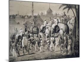 Lucknow, the Principal Street, from 'Voyages in India', 1859 (Litho)-A. Soltykoff-Mounted Giclee Print